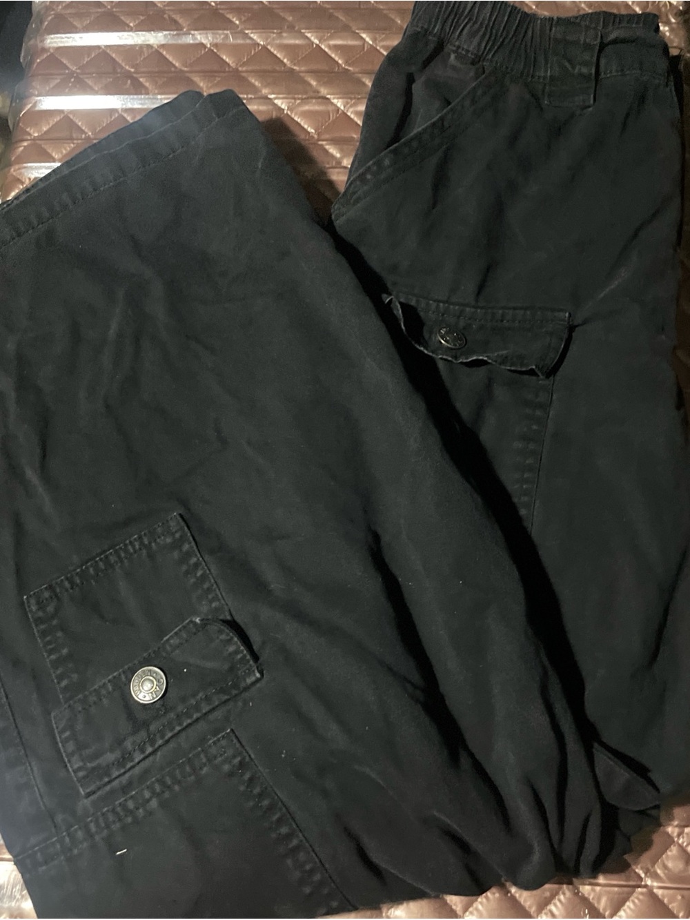 Men's Black Cargo Pants - Comfortable Everyday Wear
